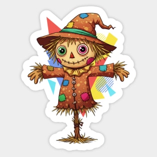 Cute Scarecrow! Halloween season is here! Sticker